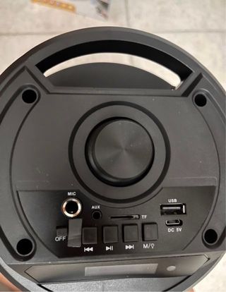 cassa bluetooth led con microfono e accessori