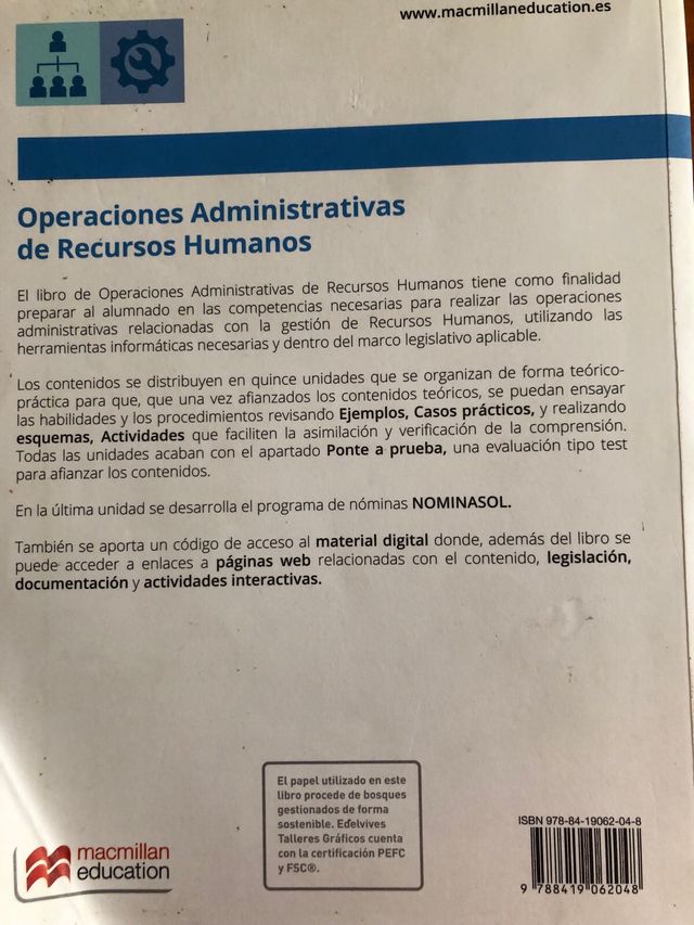 Operaciones Administrativas RRHH