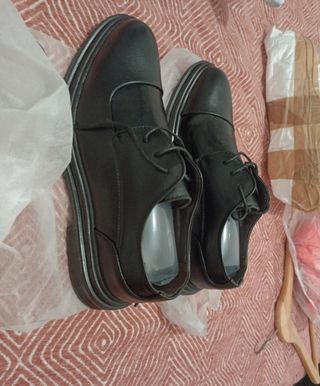 Zapatos negros plataforma talla 44