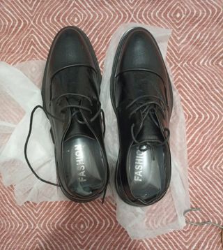 Zapatos negros plataforma talla 44