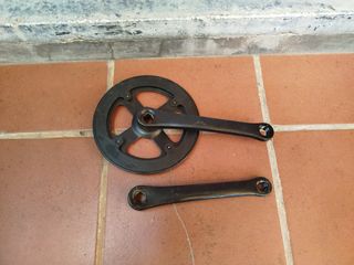Bielas bicicleta montaña usadas De 17.5cm de ejes.