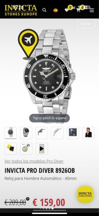 INVICTA reloj 89260B NUEVO