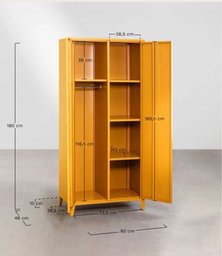 Armario metálico 2 puertas - Pohpli