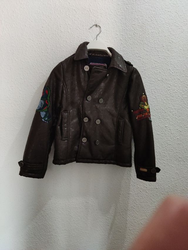 Cazadora niño marrón