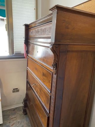 Set mobili antichi due comodini e cassettiera
