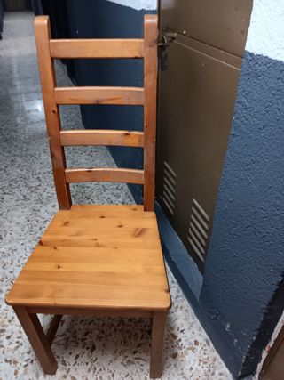 4 sedie da pranzo in legno di rovere