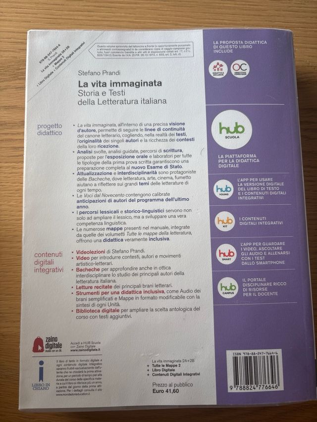 La vita immaginata 2A-2B + fascicolo G. Leopardi