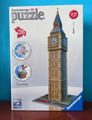 Puzzle 3D Ravensburger Big Ben – 216 piezas (2012)