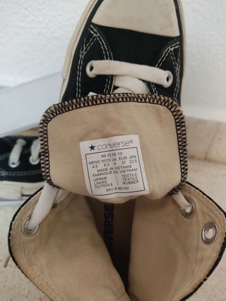 ZAPATILLAS NEGRAS / BLANCAS CONVERSE / VICTORIA 

