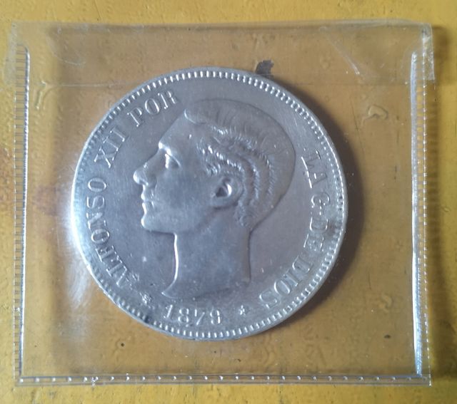 Moneda 5 Pesetas 1879 Alfonso XII