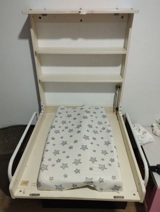 Cambiador plegable/abatible pared bebé roba