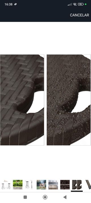 Relaxdays Bastian, sgabello da bar pieghevole, set di 2