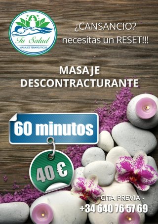 Masaje descontracturante 60 min