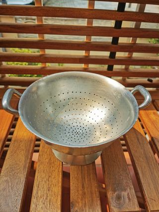 Colador aluminio antiguo