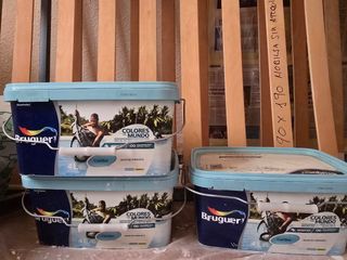 12 litros de pintura bruguer azul turquesa 