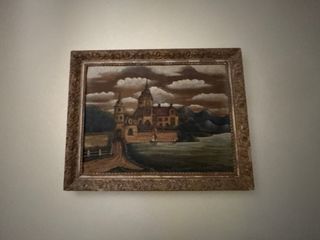 Quadro Castel sul lago - Dipinto