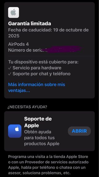 AirPods 4 Apple con cancelación de ruido