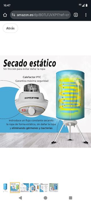 Secadora Secamatic Turbo+ portátil