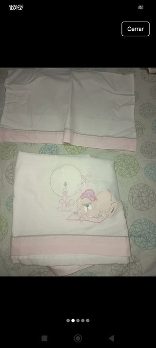 5 sábanas capazo bebé -