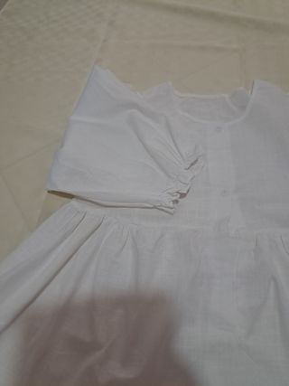 Blusa cotone bianca veste grande 