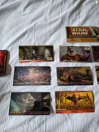 Lote Cards Especiales Star Wars Chromium Embossed