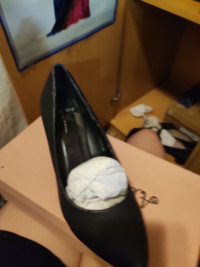 Zapatos negros de tacón