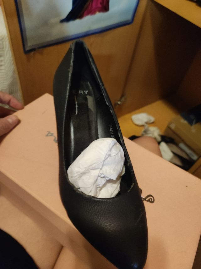 Zapatos negros de tacón