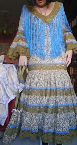 Traje de gitana talla 36 y bolso