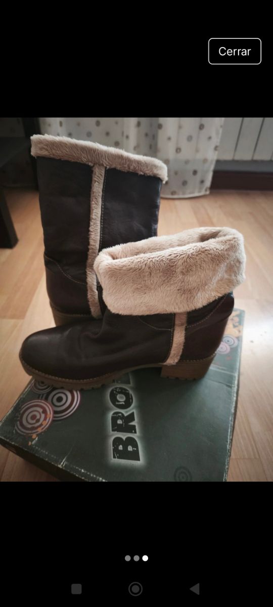 Botas Marrón Piel auténtica.
