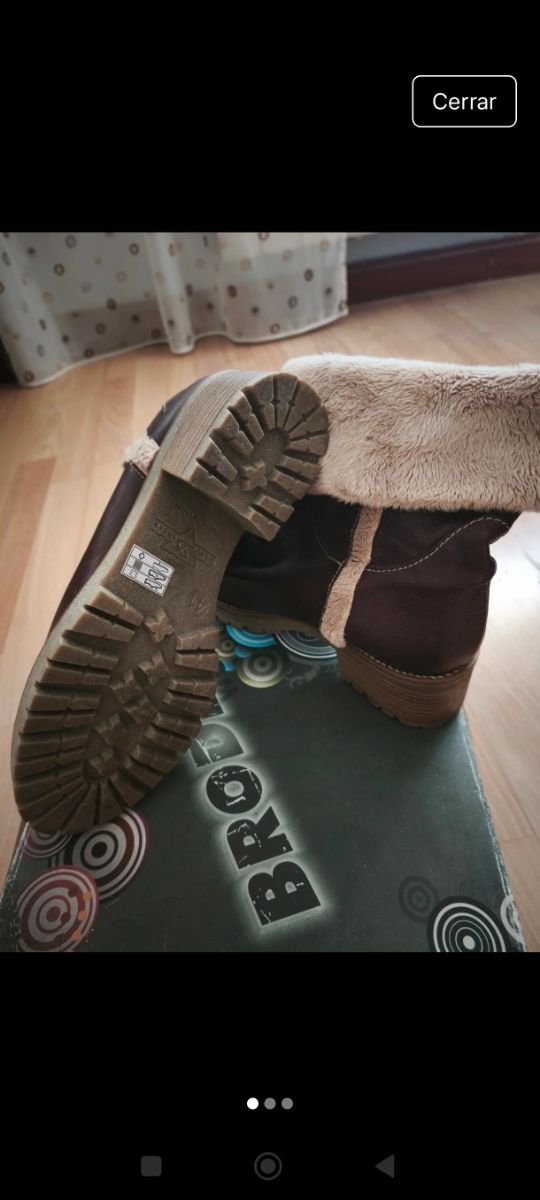 Botas Marrón Piel auténtica.