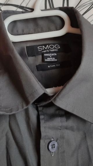 Camisa Zara rayas azul-blanca