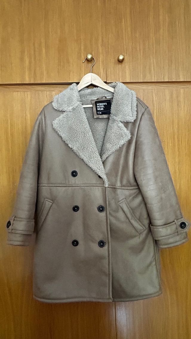 Abrigo borreguillo beige - Talla M