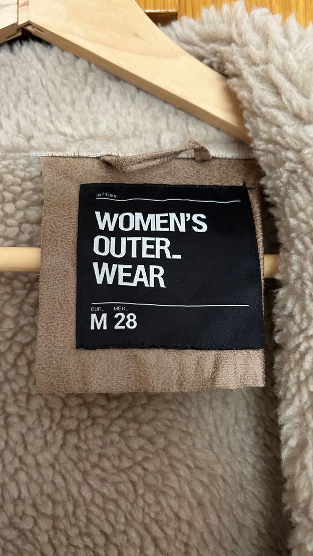 Abrigo borreguillo beige - Talla M