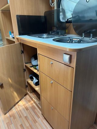 Cucina Domotic - Lavello e fornelli e mobile super