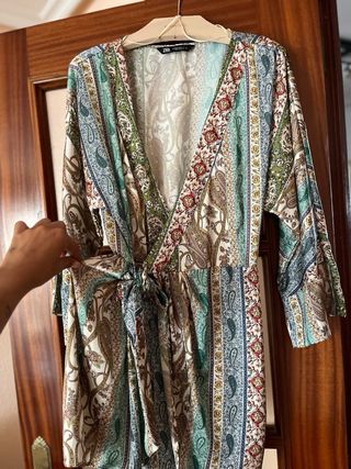 Vestido Zara estampado M