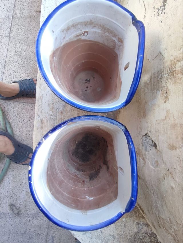 Maseteros cerámicos pintados a mano