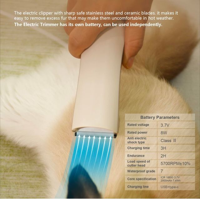 Aspirador pelo mascota Kit limpieza mascotas 6 en1