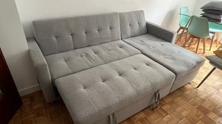 Sofá cama gris - Chaiselongue