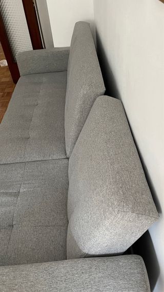 Sofá cama gris - Chaiselongue