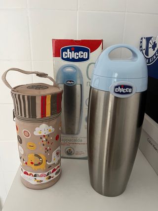 Termo Chicco + funda biberones