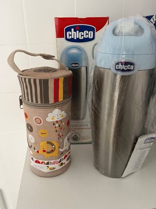 Termo Chicco + funda biberones