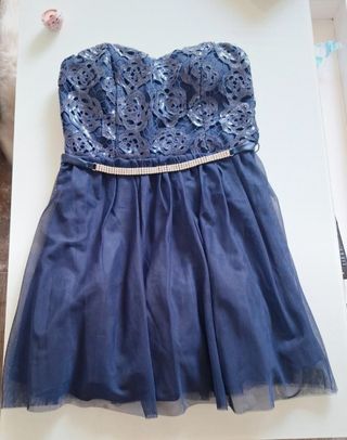 Vestido azul fiesta - Talla M