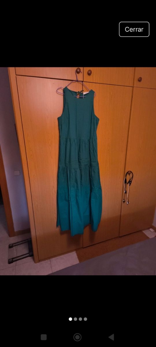 Vestido maxi verde