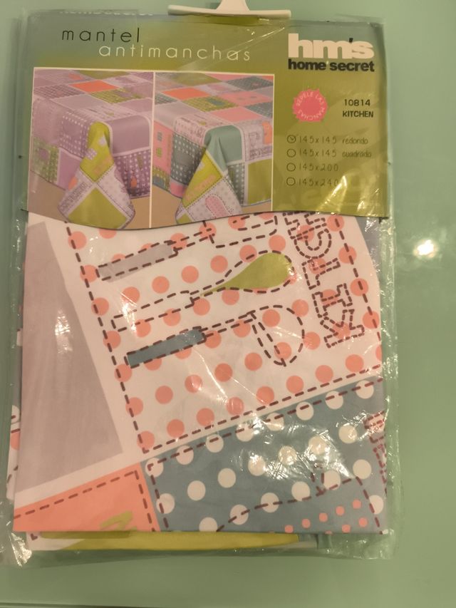 Mantel Antimanchas 145x145cm Cocina