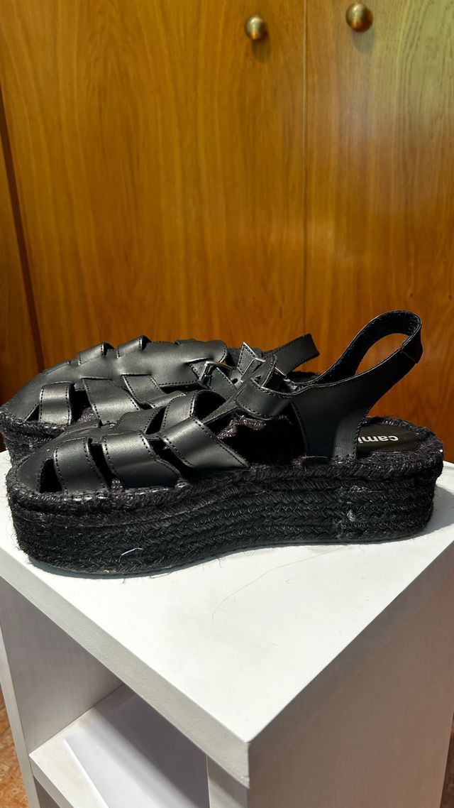 Sandalias plataforma negras