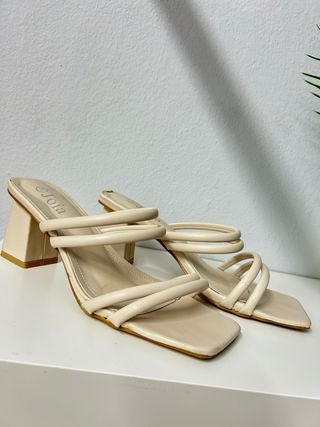 Tacones beige joya - Fiesta