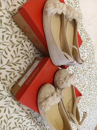 Zapatos Chicco niña beige talla 31 y 32 
 1puesta