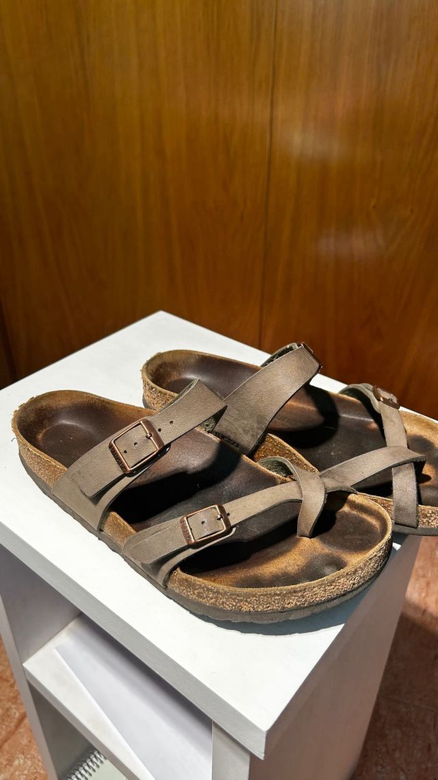 Sandalias Birkenstock Piel Marrón