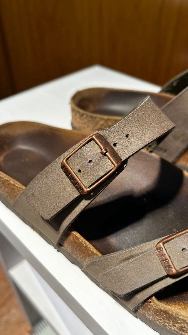 Sandalias Birkenstock Piel Marrón