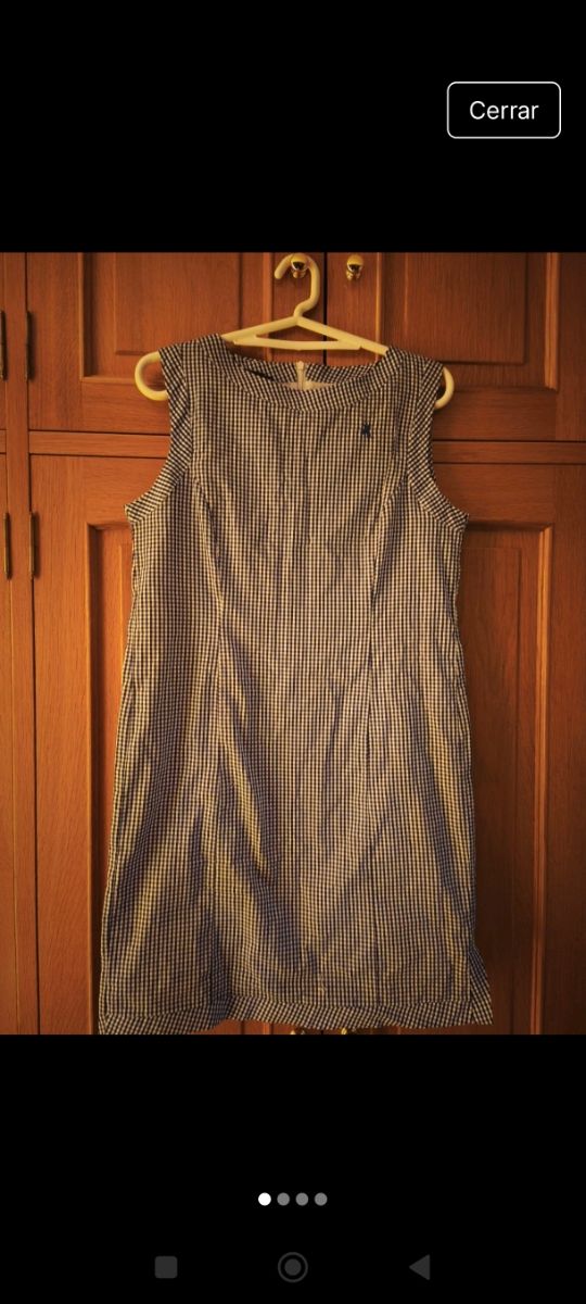 Vestido mini La Jaca blanco y azul